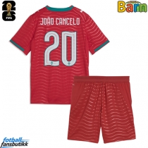 Portugal Joao Cancelo #20 Hjemmedraktsett Barn VM 2026 Kortermet (+ Korte bukser)